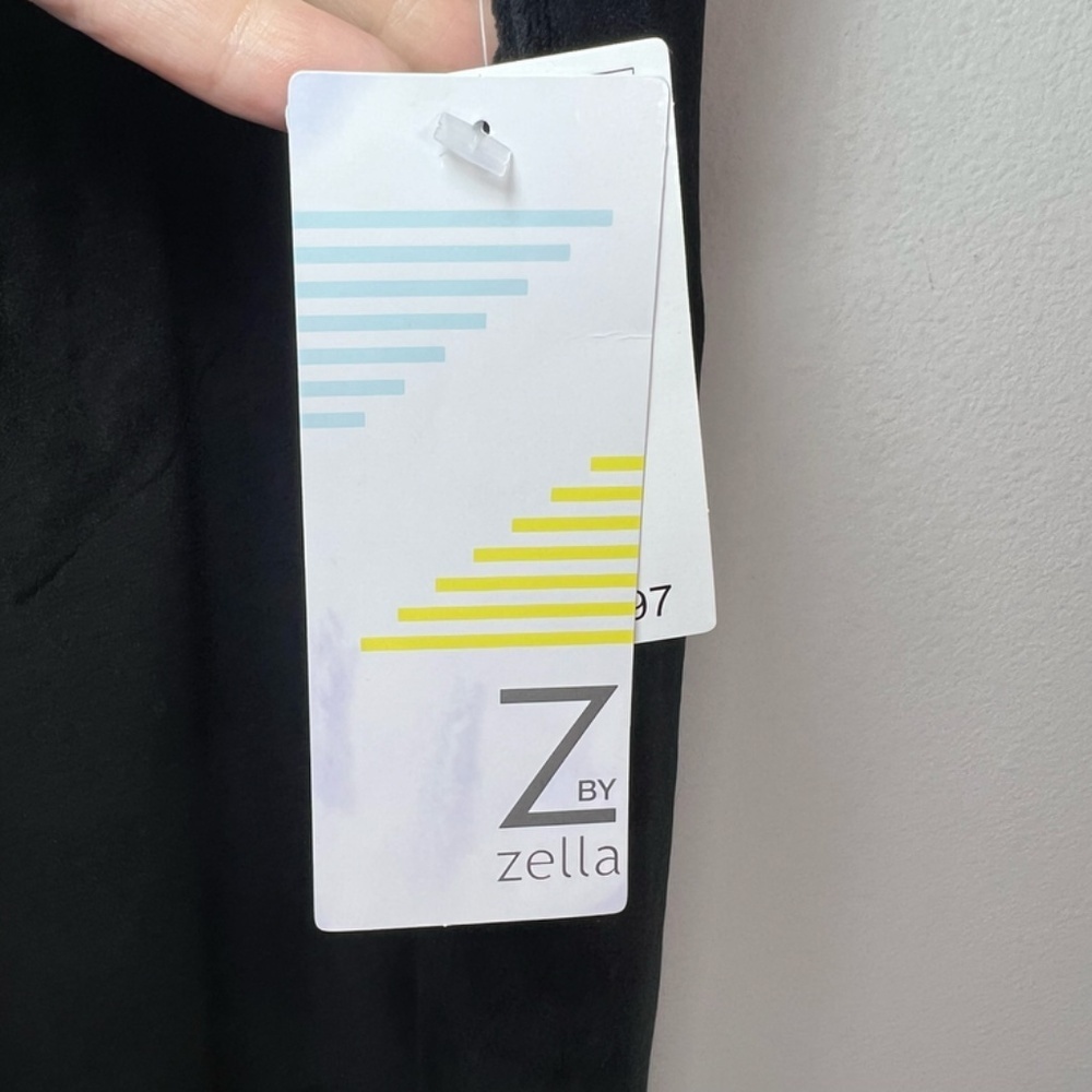 Z by Zella Velour Joggers Pants Black Cozy Stretch Pull On Athleisure NEW Sz 2XL - Picture 5 of 13